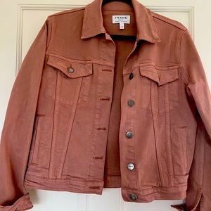 Frame Denim Jacket Rusty Rose Size Medium
